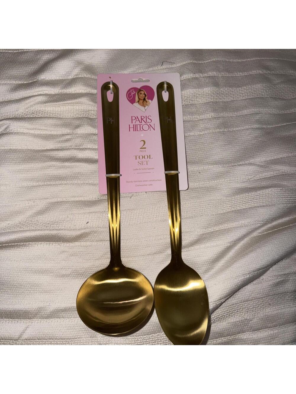 PARIS HILTON 2 PIECE TOOL SET PARIS HILTON KITCHEN TOOL SET STAINLESS STEEL